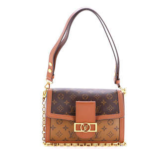 Louis Vuitton MM Dauphine Shoulder Bag Reverse Monogram Canvas